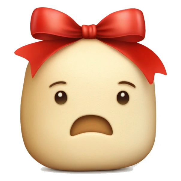 Sourdough starter with red bow  sticker