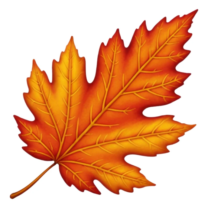 autumn leaf sticker