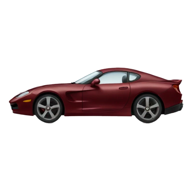 DARK red sports car sticker