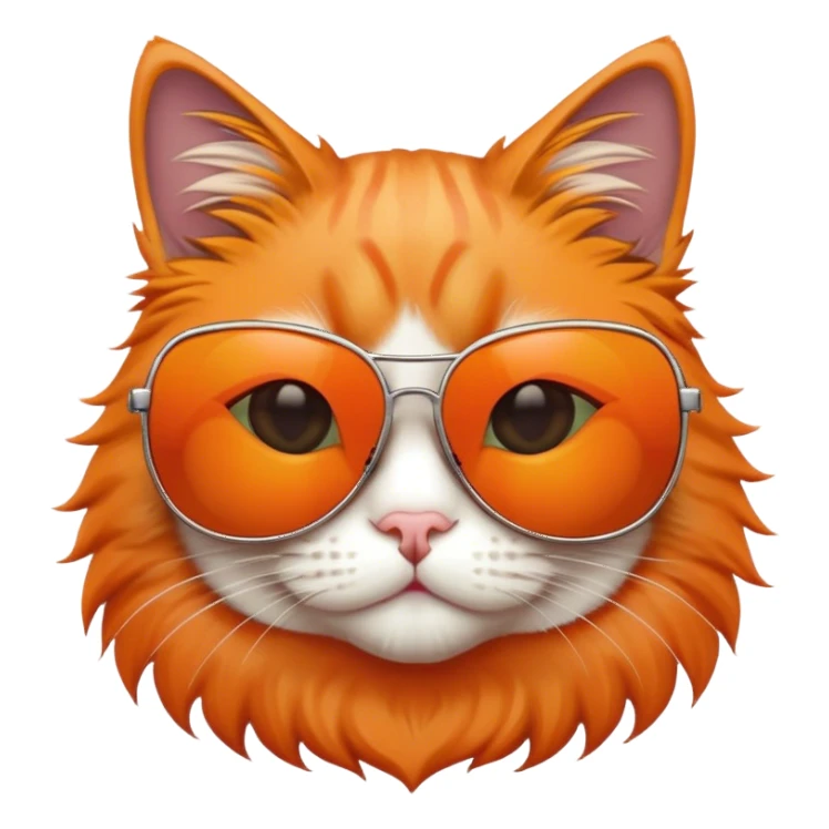 Cat with sunglasses sticker