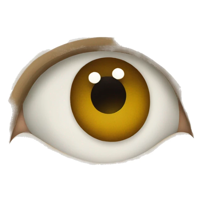 pleading eye face sticker