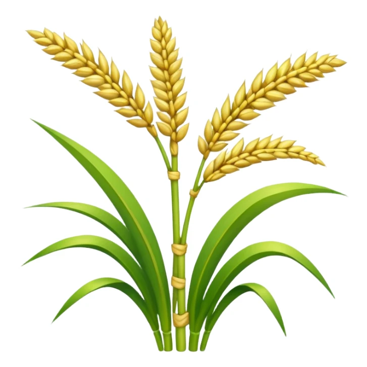 Rice stalk sticker