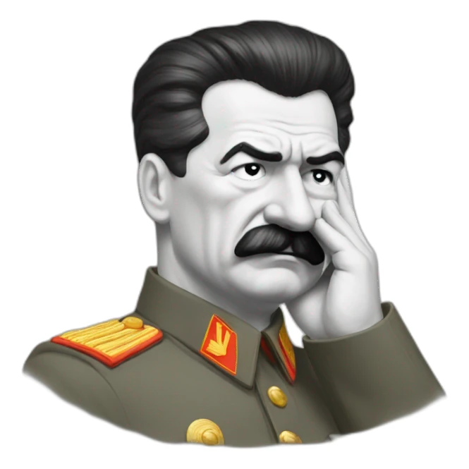 Stalin facepalm sticker