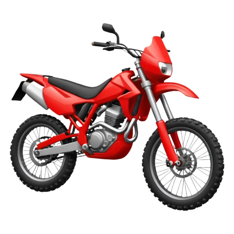 red enduro bike sticker