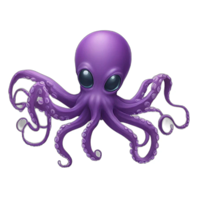 Octopus and spider like alien sticker