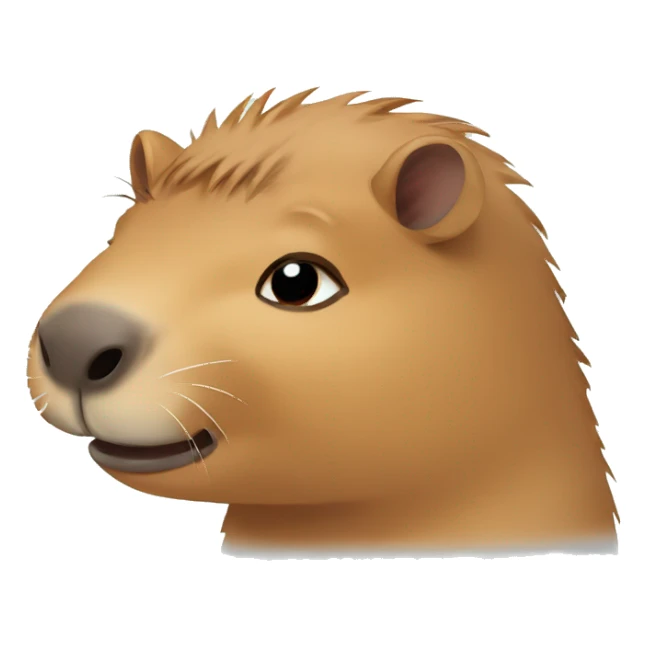 crying capybara sticker
