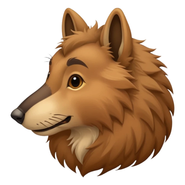 animal with  big nose, side view sticker