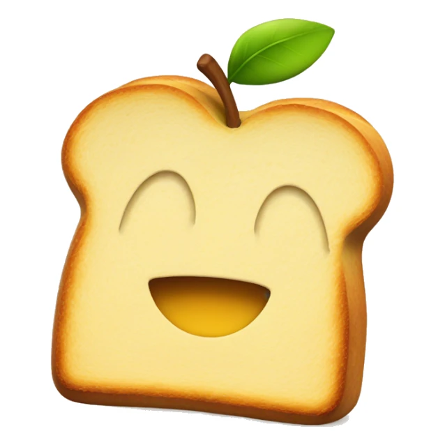 apple with toast sticker