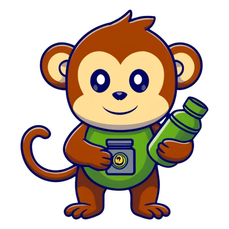 monkey with a grenade sticker