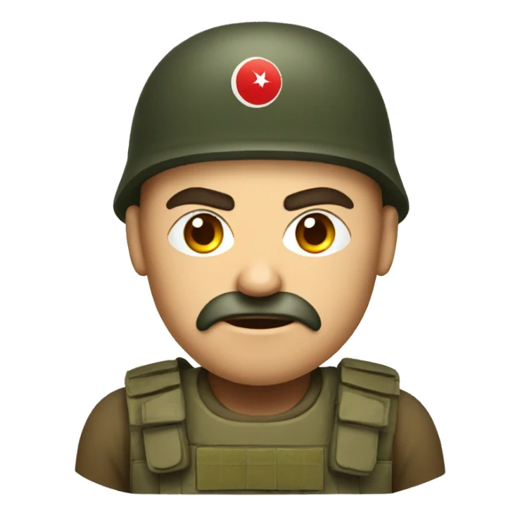 angry Turkish soldier sticker