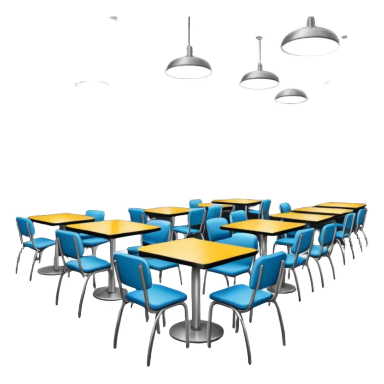 un comedor  de cafeteria sticker