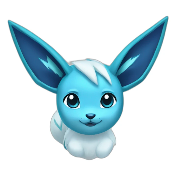 Glaceon Pokemon ears sticker