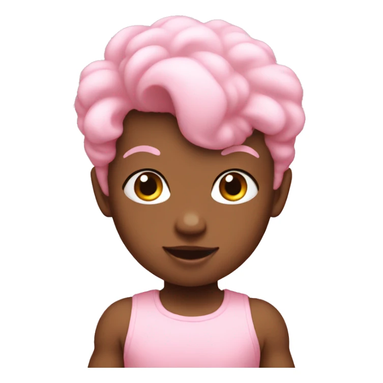 Baby pink pow sticker