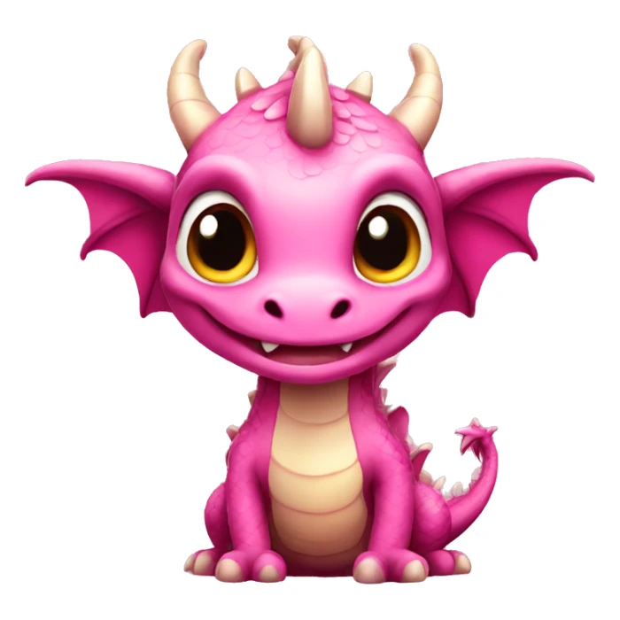 cute pink dragon  sticker