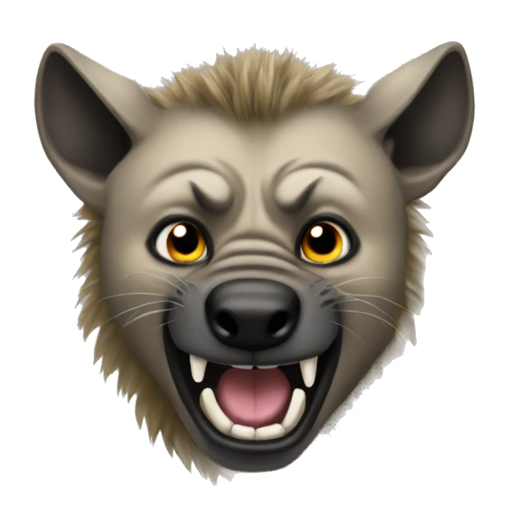mean hyena sticker