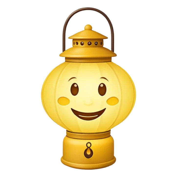 فانوس يبتسم ايموجي sticker
