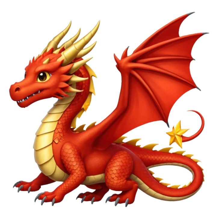 Fourth wing morningstar dragon  sticker