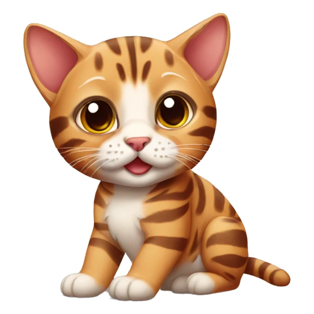 Cat bengal cute sticker