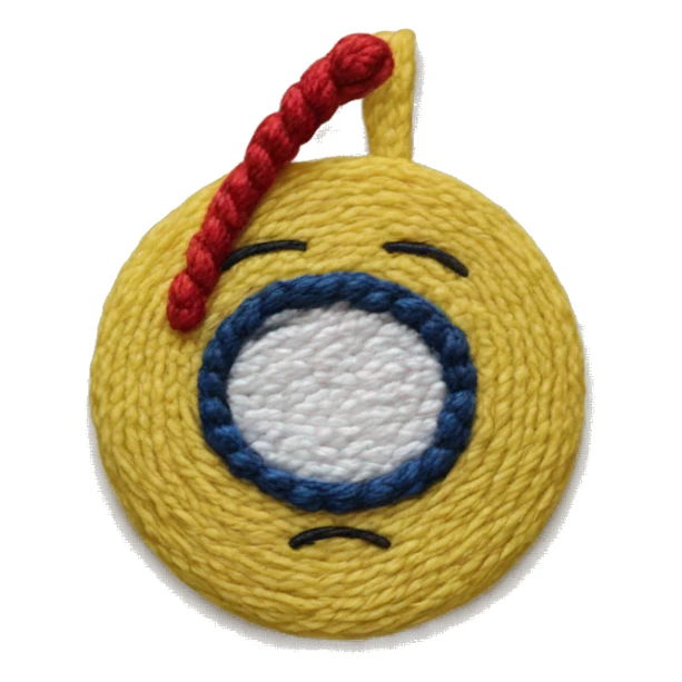 Punch needle sticker