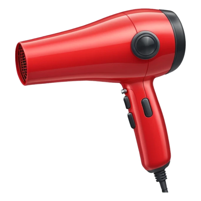 Hair dryer sticker