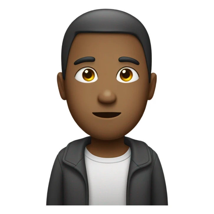 Straight face with X eyes sticker