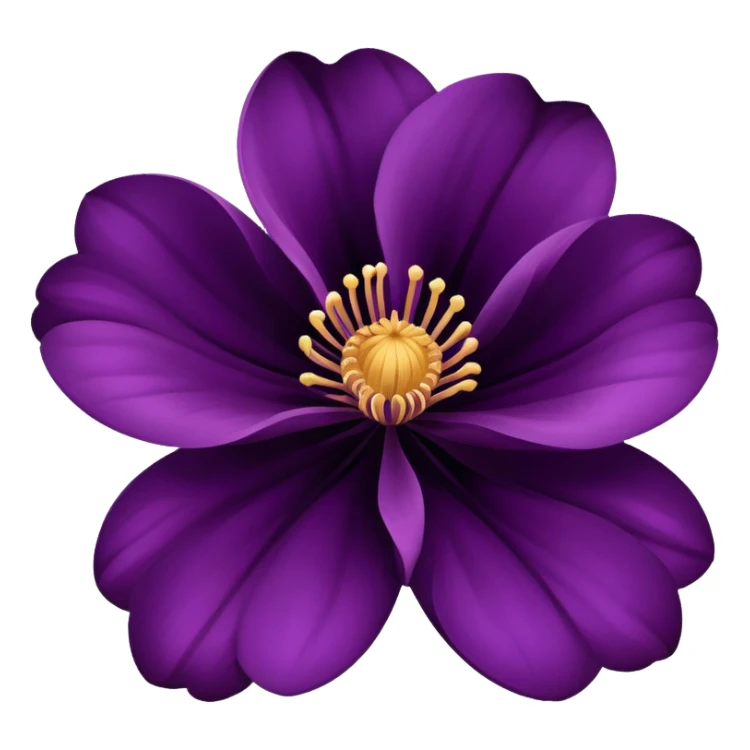 Dark tone purple flower sticker