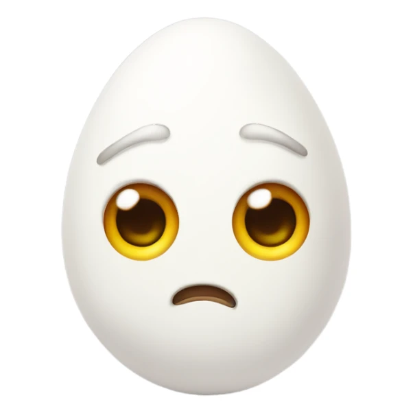 Cute Egg with eyes  sticker