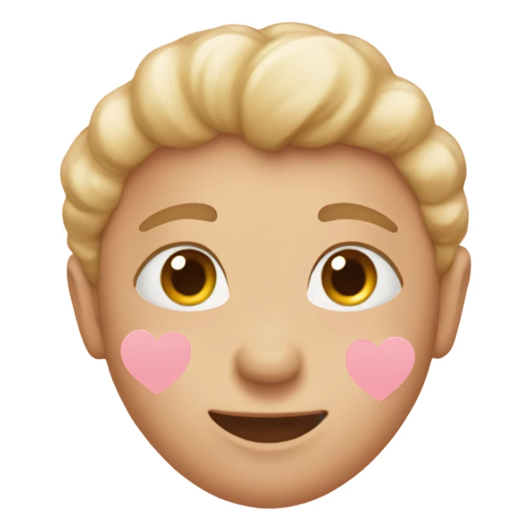 Light pink heart emoji sticker