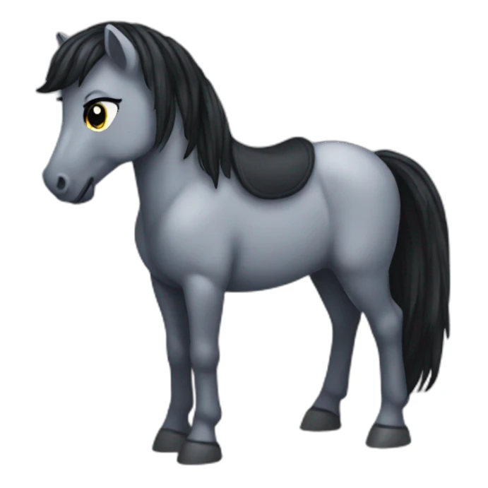 black-little-pony sticker