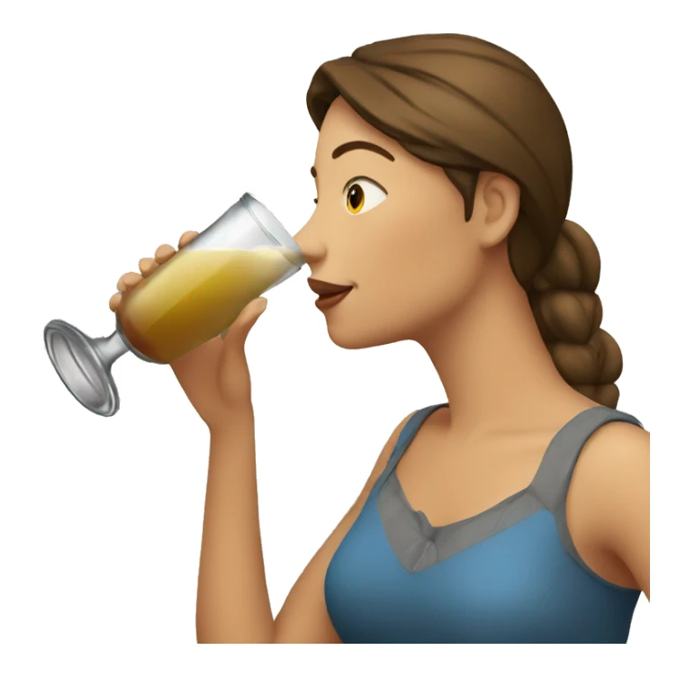 Woman drinking argentinian mate sticker