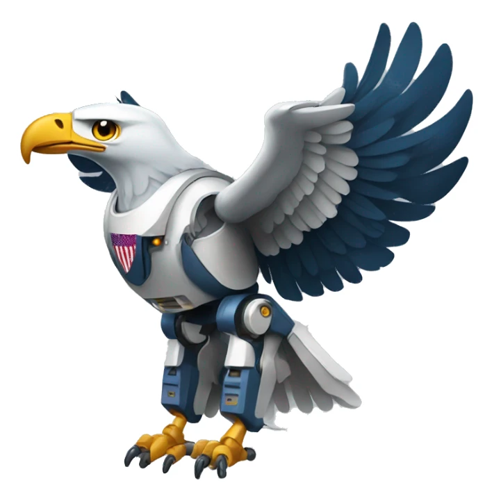 robot eagle usa  sticker