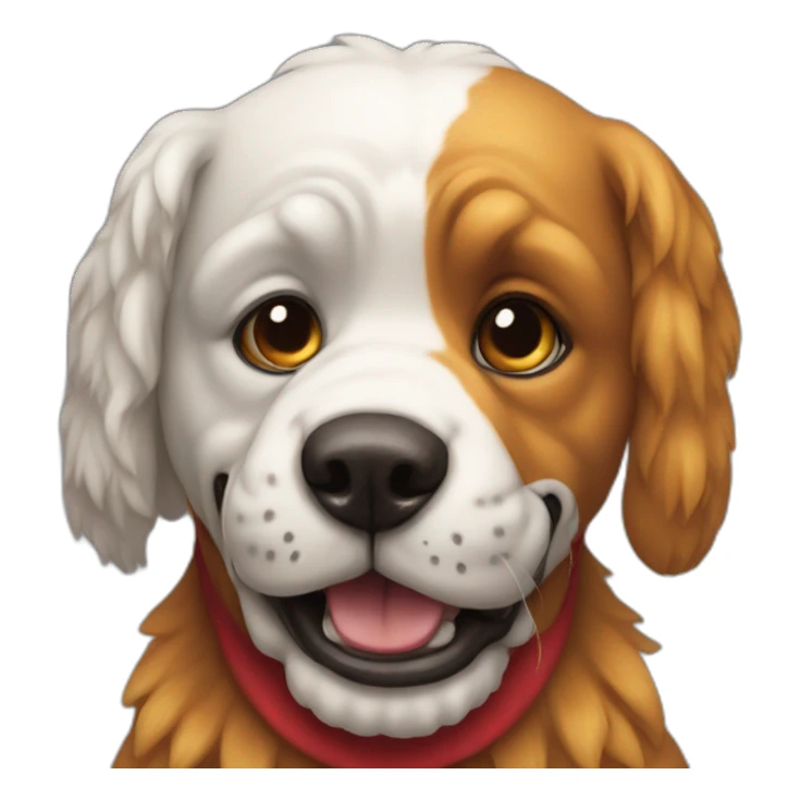 Perro y payaso  sticker