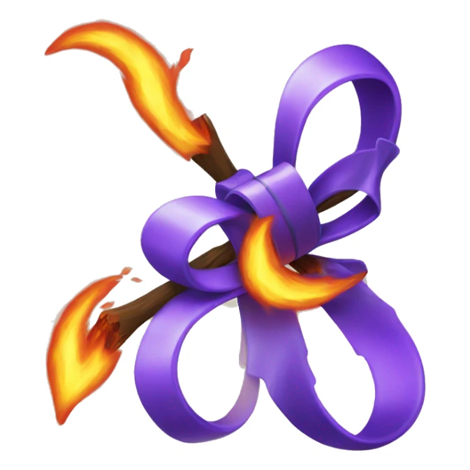 bow with fire sticker