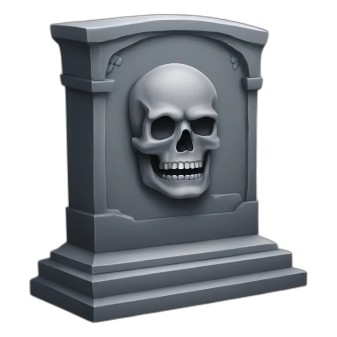 kickass tombstone sticker