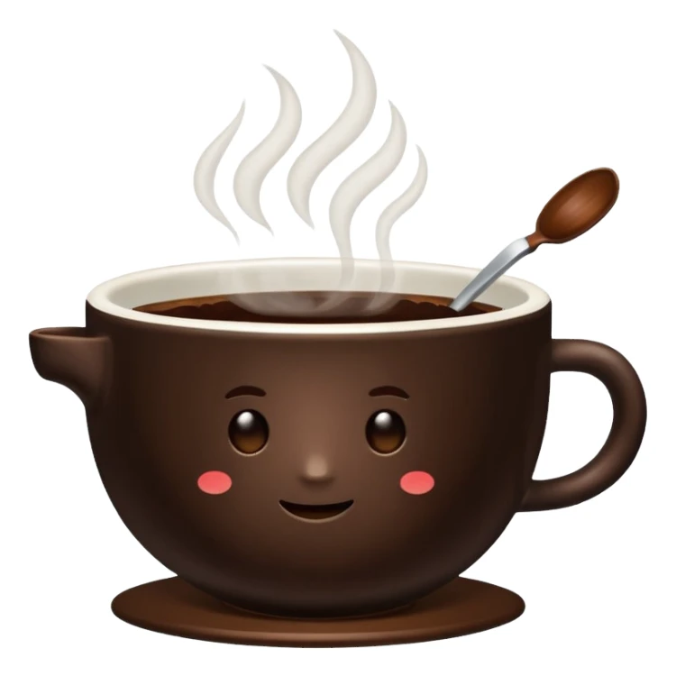 Bowl filled with coffee sticker