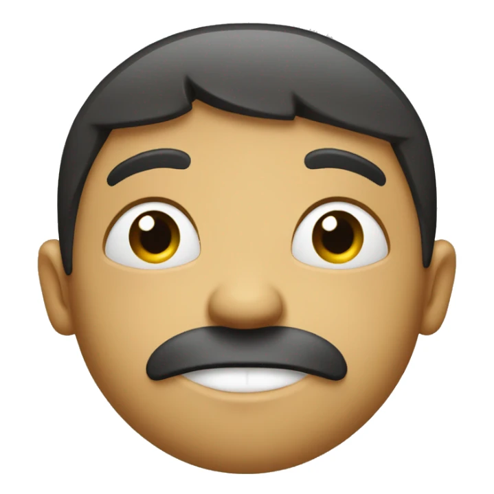 Face with bottom lip frown sticker