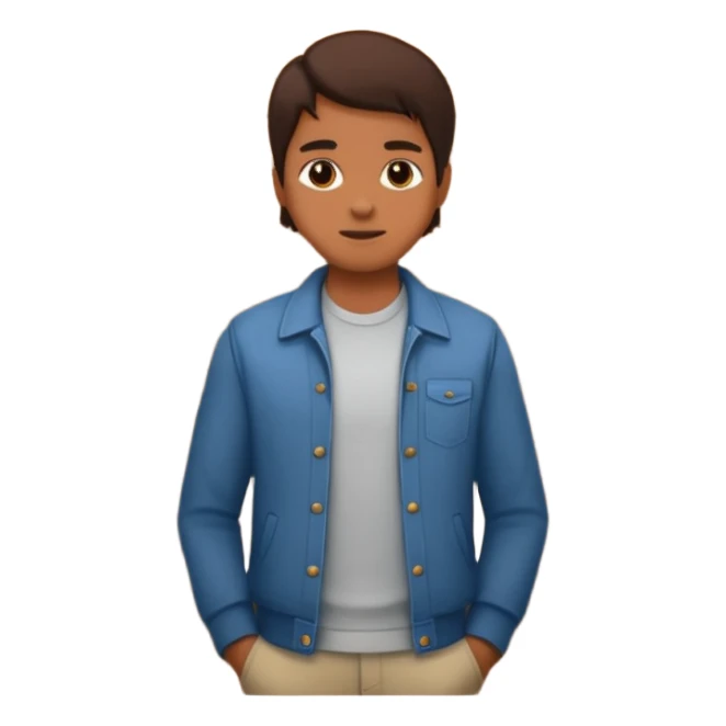 casual portrait by brick wall sticker