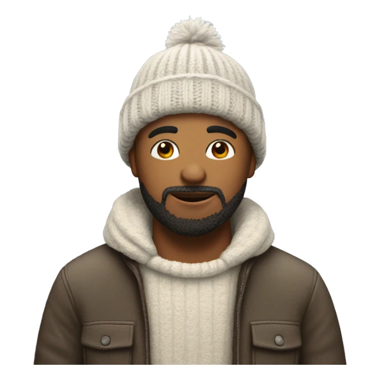 Me with a woolly hat sticker