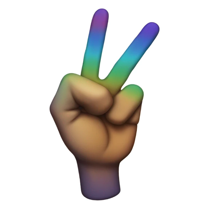 cool peace sign sticker