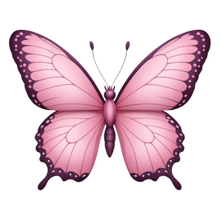 Pink buterfly sticker