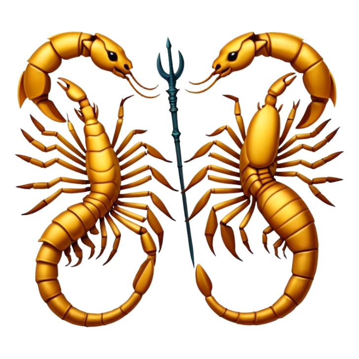 Scorpion and Sagittarius sign sticker