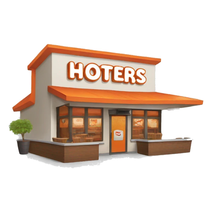 Hooters restaurant  sticker