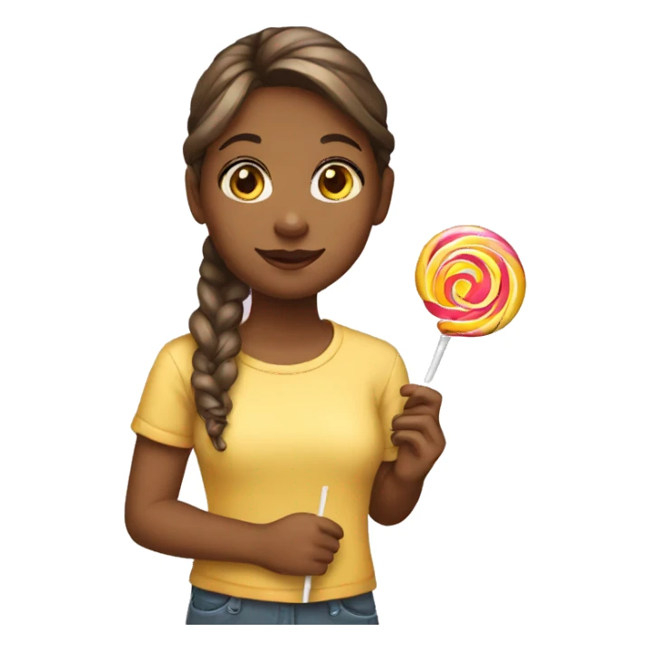 girl with lollipop sticker