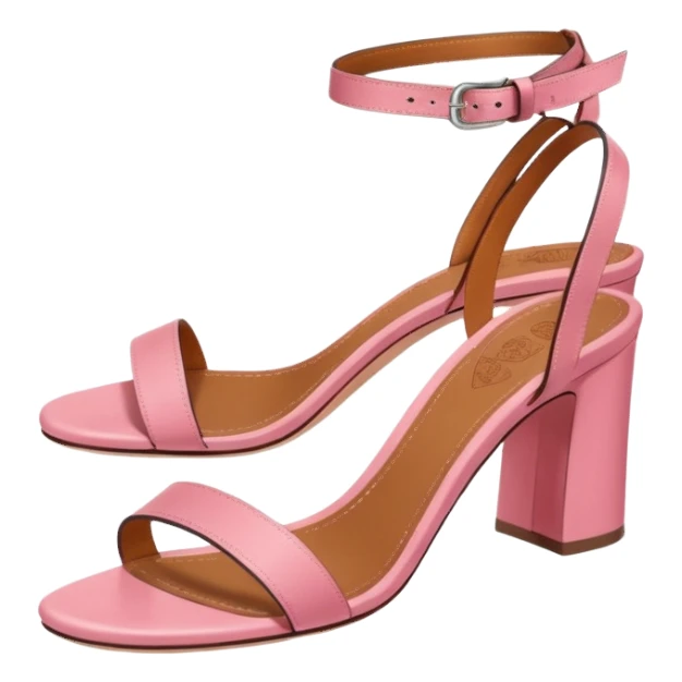 Hermes chypre pink sandals  sticker