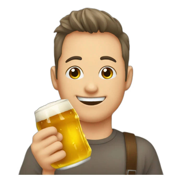 thank you with beer sticker