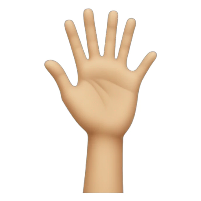 PALM ON FACE sticker