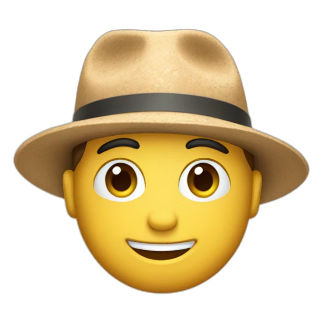 australian person cork hat sticker