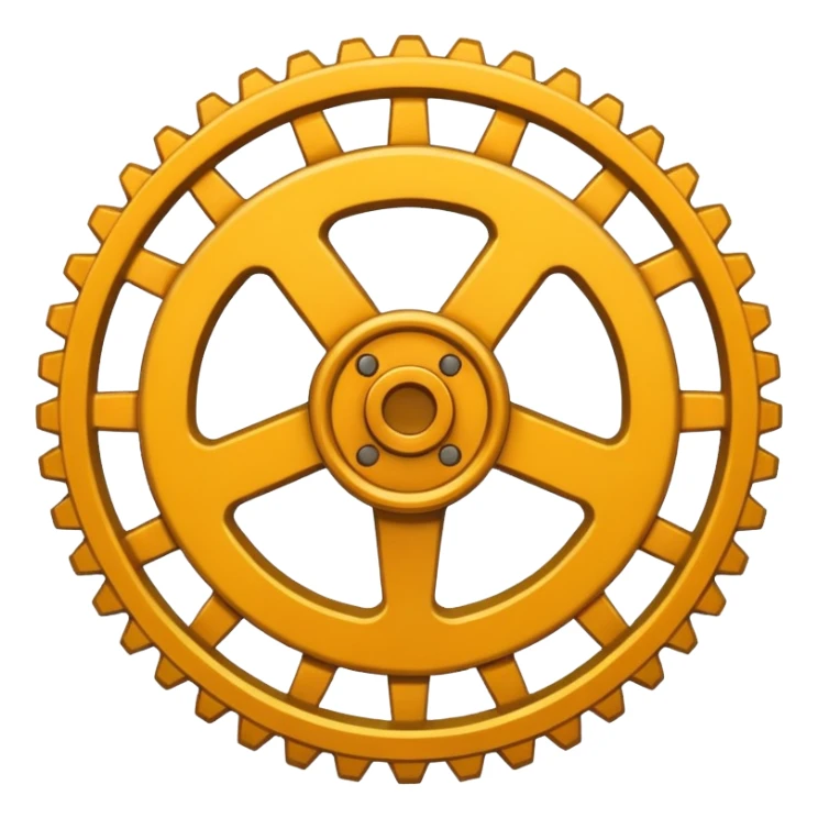 warning sign with gear sticker