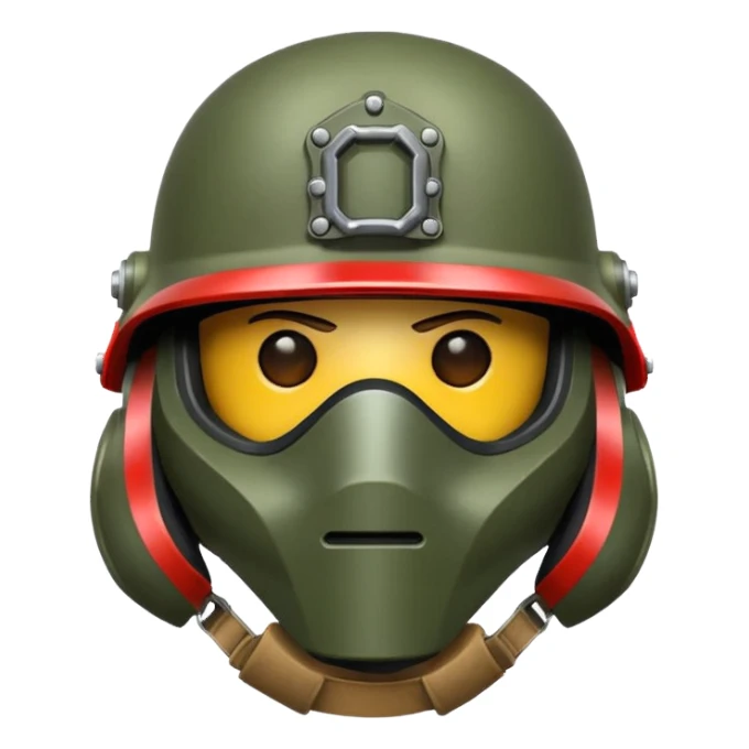 Make a helmet that's used in war sticker