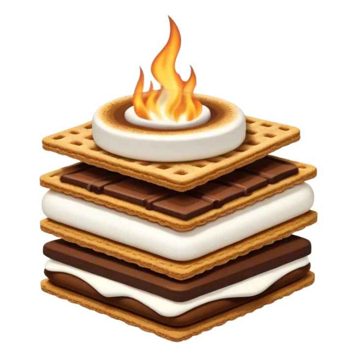 coffee with a smore next to it sticker